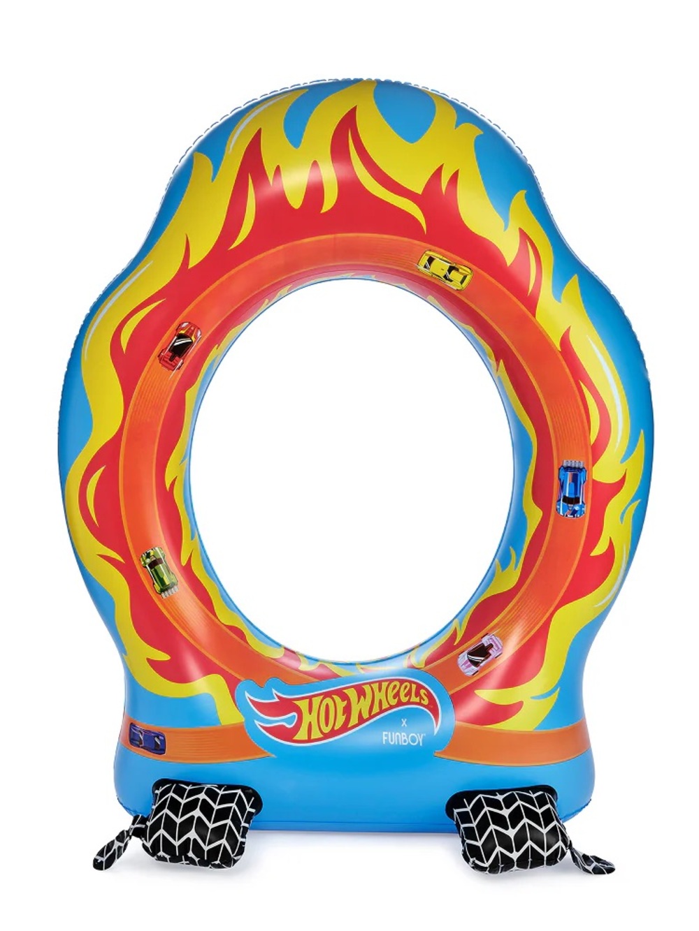 Kids Inflatable Blue & Orange Flame Splash Ring - Funboy - Picture 4 of 4